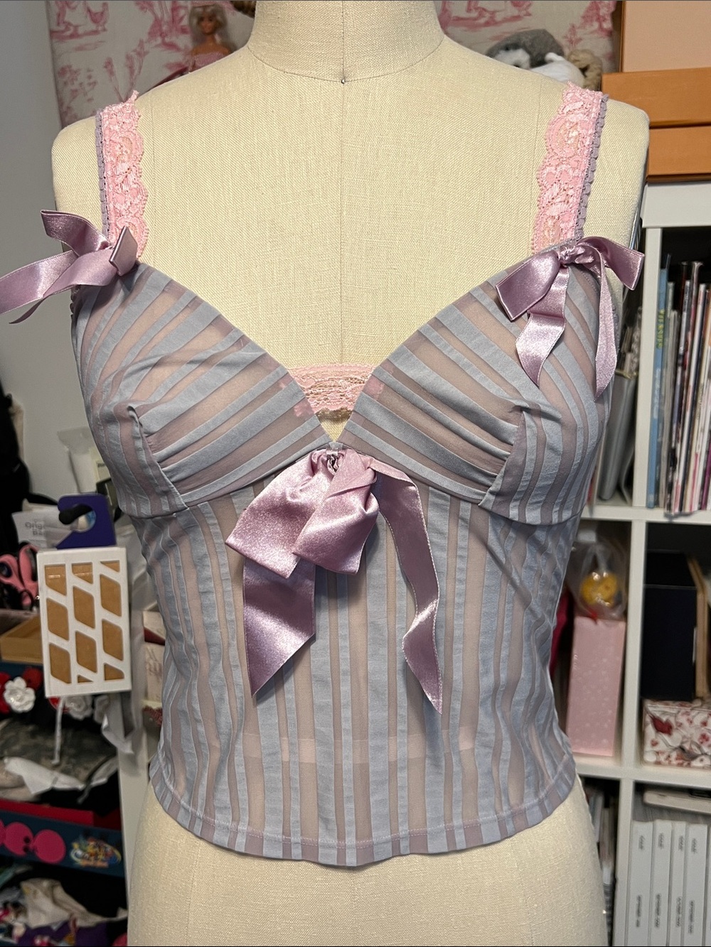 Sophie B. Lavender and Pink Babydoll